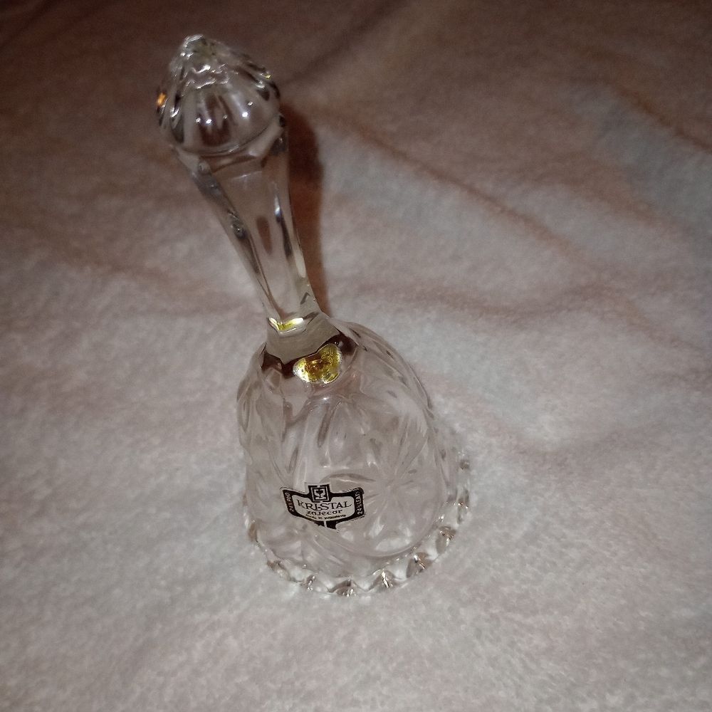 🔔Vintage Krystal Zajecar Crystal Bell Yugoslavia 24% Lead Beautiful